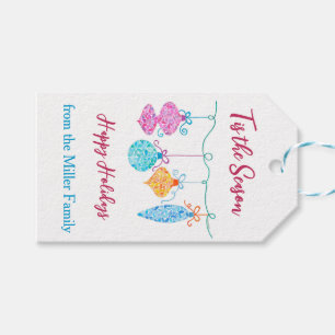 Hanging Ornaments Gift Tag