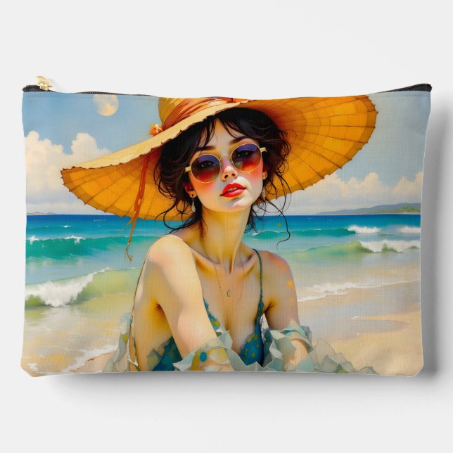 Hanging Out at the Beach Accessory Pouch (Front)