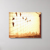 Hanging Out Brooklyn Bridge Cables Wall Art