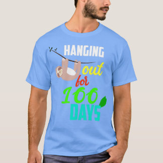 hanging out for 100 days gift for teacherx27s stud T-Shirt