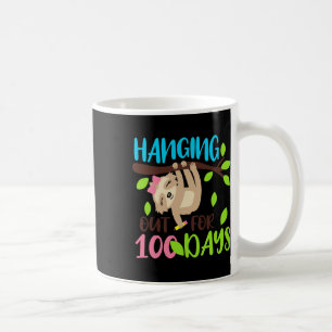 Hanging Out For 100 Days Sloth 100th Days Of Schoo Coffee Mug