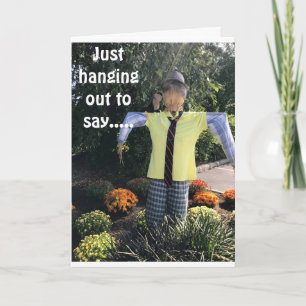 "HANGING OUT" HERE TO SAY **HAPPY BIRTHDAY** CARD