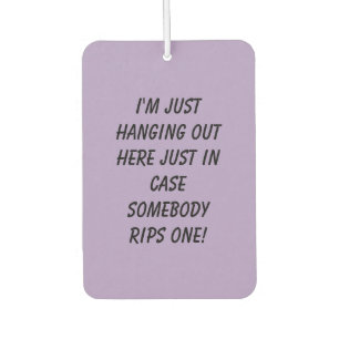Hanging Out Pale Purple Auto Air Freshener