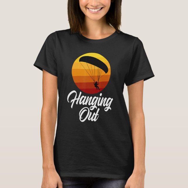 Hanging Out Retro  Women Paraglider Adventure 1 T-Shirt (Front)