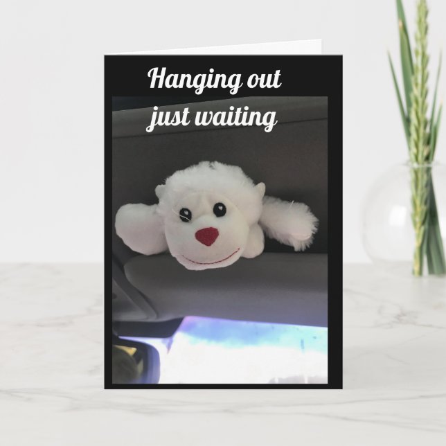 **HANGING OUT TO SAY HAPPY BIRTHDAY** CARD (Front)