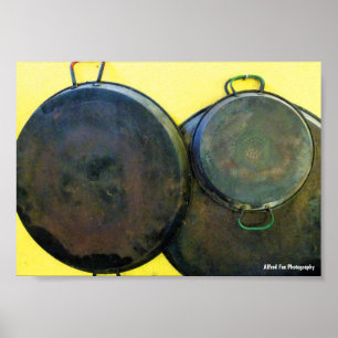 Hanging Paella Dishes Poster