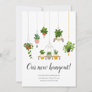 Hanging Plants New Home Address We've Moved 