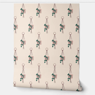 Hanging Plants Repeat Wallpaper