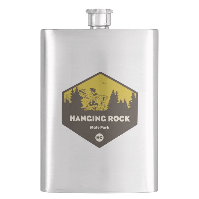 Hanging Rock State Park, North Carolina Hip Flask (Front)