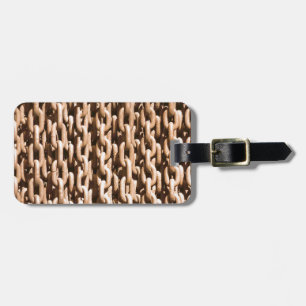 Hanging Rusted Iron Chain Luggage Tag