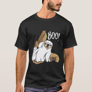Hanging Sloth Ghost Costume Funny Sloth Halloween T-Shirt