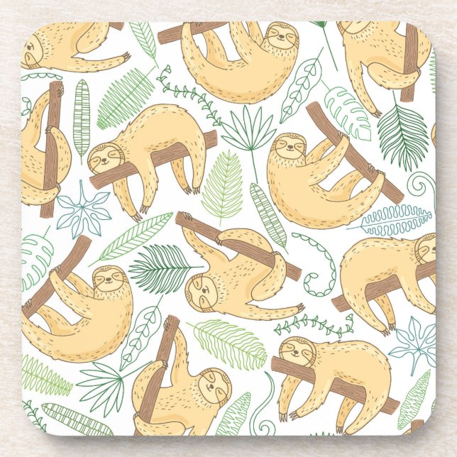 Hanging Sloths Coaster (Front)