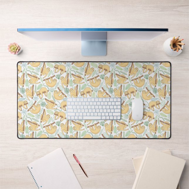 Hanging Sloths Desk Mat (Office 1)