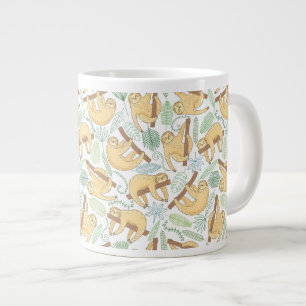 Hanging Sloths Large Coffee Mug