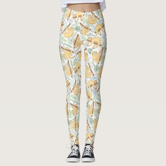 Hanging Sloths Leggings (Front)