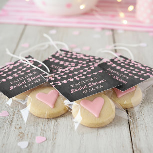 Hanging String Love Hearts Bridal Shower Favour Tags