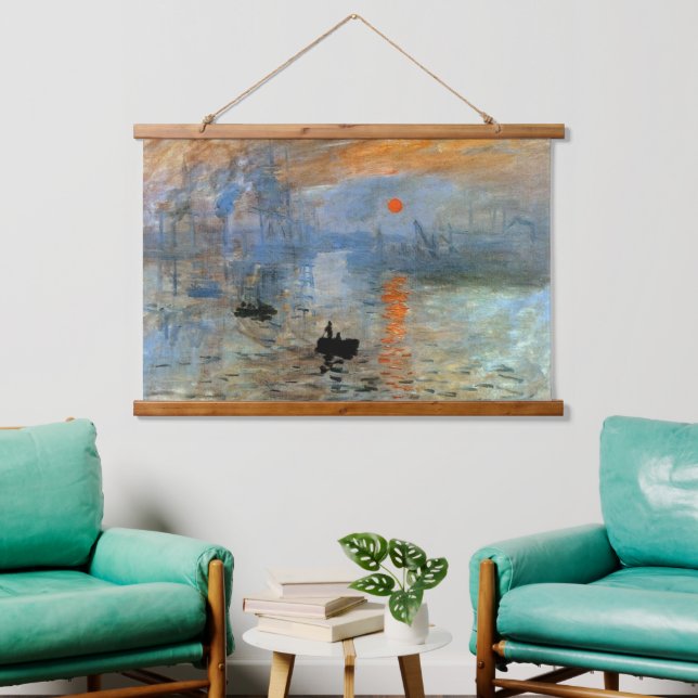 Hanging Tapestry with Impression, Sunrise Print (Living Room)