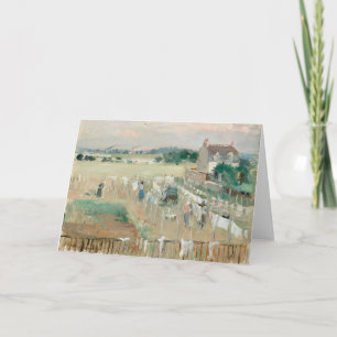 Hanging the Laundry Out to Dry   Berthe Morisot Card