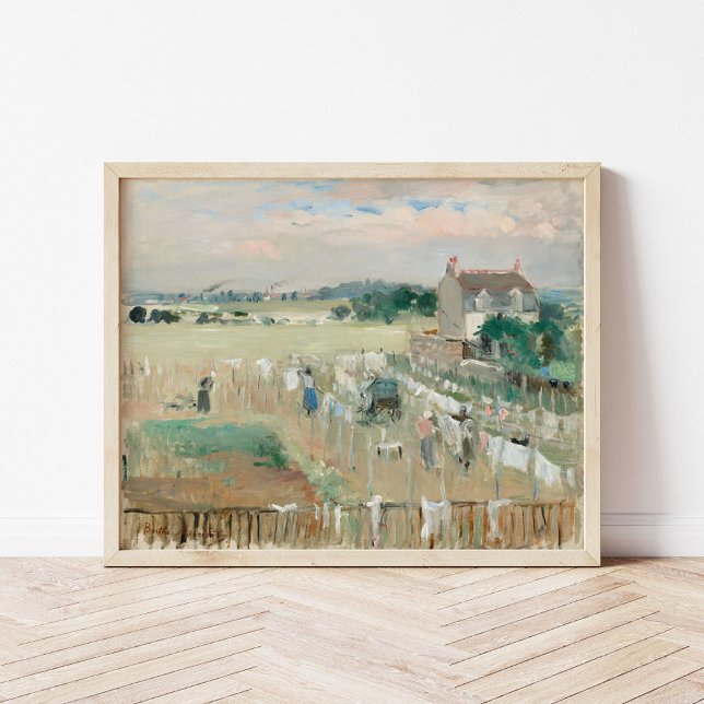 Hanging the Laundry Out to Dry | Berthe Morisot Poster (Creator Uploaded)