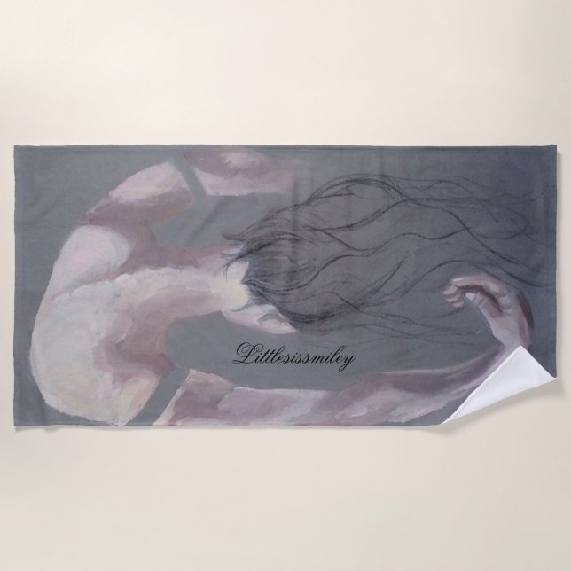 Hanging Upside Down Beach Towel (Front)