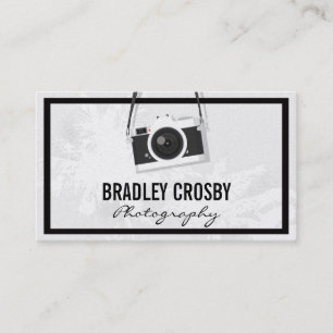 Hanging Vintage Camera Business Card