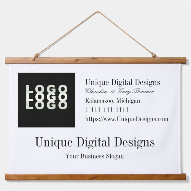 Hanging Wall Sign Crafters Artist Business Hanging Hanging Tapestry (Front)