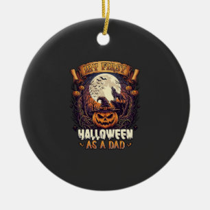 Hanging Witches Halloween Flying Witch Haunted Hou Ceramic Tree Decoration