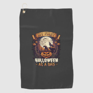 Hanging Witches Halloween Flying Witch Haunted Hou Golf Towel