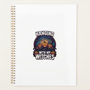 Hanging Witches Halloween Pumpkins Haunted Forest Planner