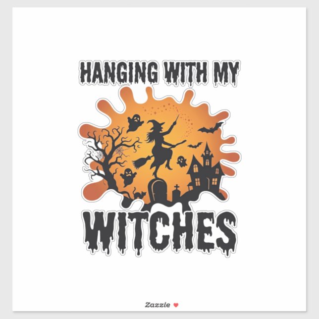 Hanging Witches Halloween Witch Broom Haunted Hous (Sheet)