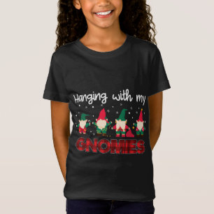 Hanging With My 4th Grade Gnomies - Teacher Christ T-Shirt