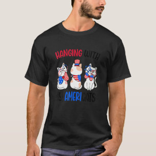 Hanging With My Americats Usa American Cats 4 H Of T-Shirt