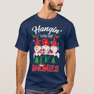 Hanging With My ER Gnomies Nurse Christmas Santa H T-Shirt