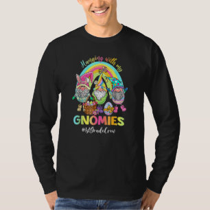 Hanging With My Gnomies 1st Grade Teacher Happy Ea T-Shirt
