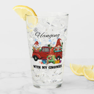 Hanging With My Gnomies – Cute Christmas Glass