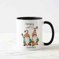 Hanging with my Gnomies funny Autumn Gnomes Coffee