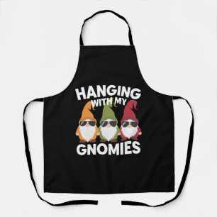 Hanging With My Gnomies Funny Garden Gnome Apron