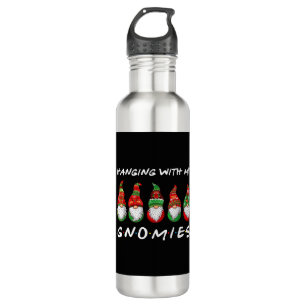 Hanging With My Gnomies Gnome Friend Christmas 710 Ml Water Bottle