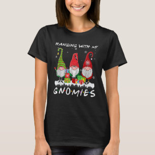 Hanging With My Gnomies Gnomes Christmas Pajamas T-Shirt