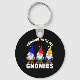 Hanging With My Gnomies Key Ring