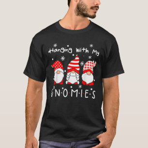 Hanging With My Gnomies Nordic Santa Gnome Christm T-Shirt