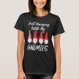 Hanging With My Gnomies Nordic Santa Gnome Christm T-Shirt