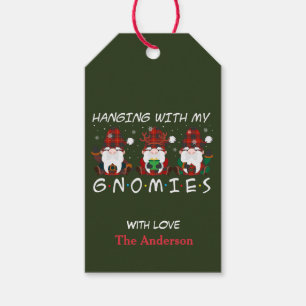 Hanging with my Gnomies Personalised Christmas Gift Tags