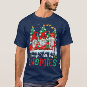 Hanging With My Gnomies Rainbow Christmas Boys Gir T-Shirt