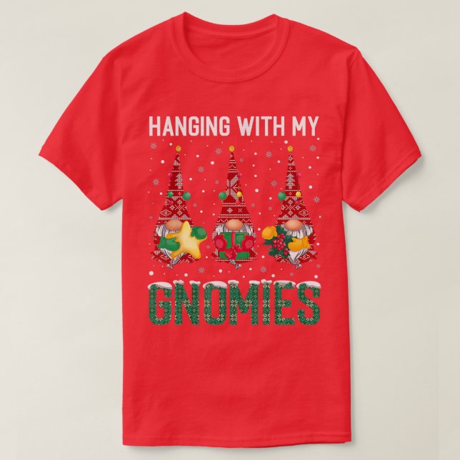 Hanging With My Gnomies Ugly Christmas Sweater  (Design Front)