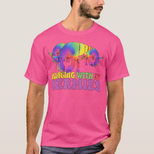 Hanging With My Hermies Funny Rainbow Hermit Crab T-Shirt