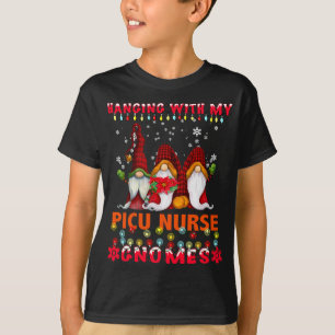 Hanging With My Kindergarten Gnomes Christmas Teac T-Shirt