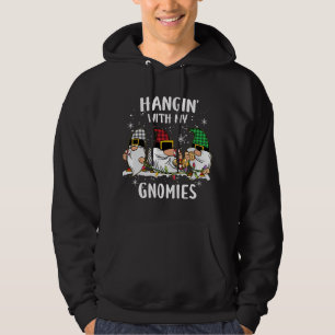Hanging With My Trauma Gnomies Nurse Christmas Gno Hoodie