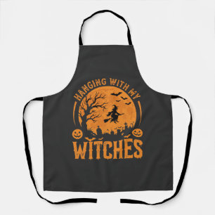Hanging With My Witches Halloween Design (3) Apron