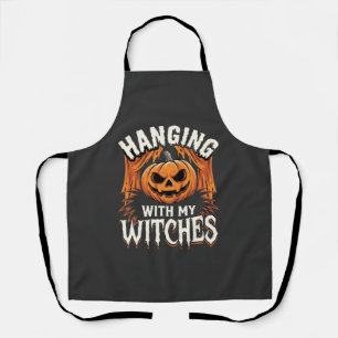 Hanging With My Witches Halloween Pumpkin Apron